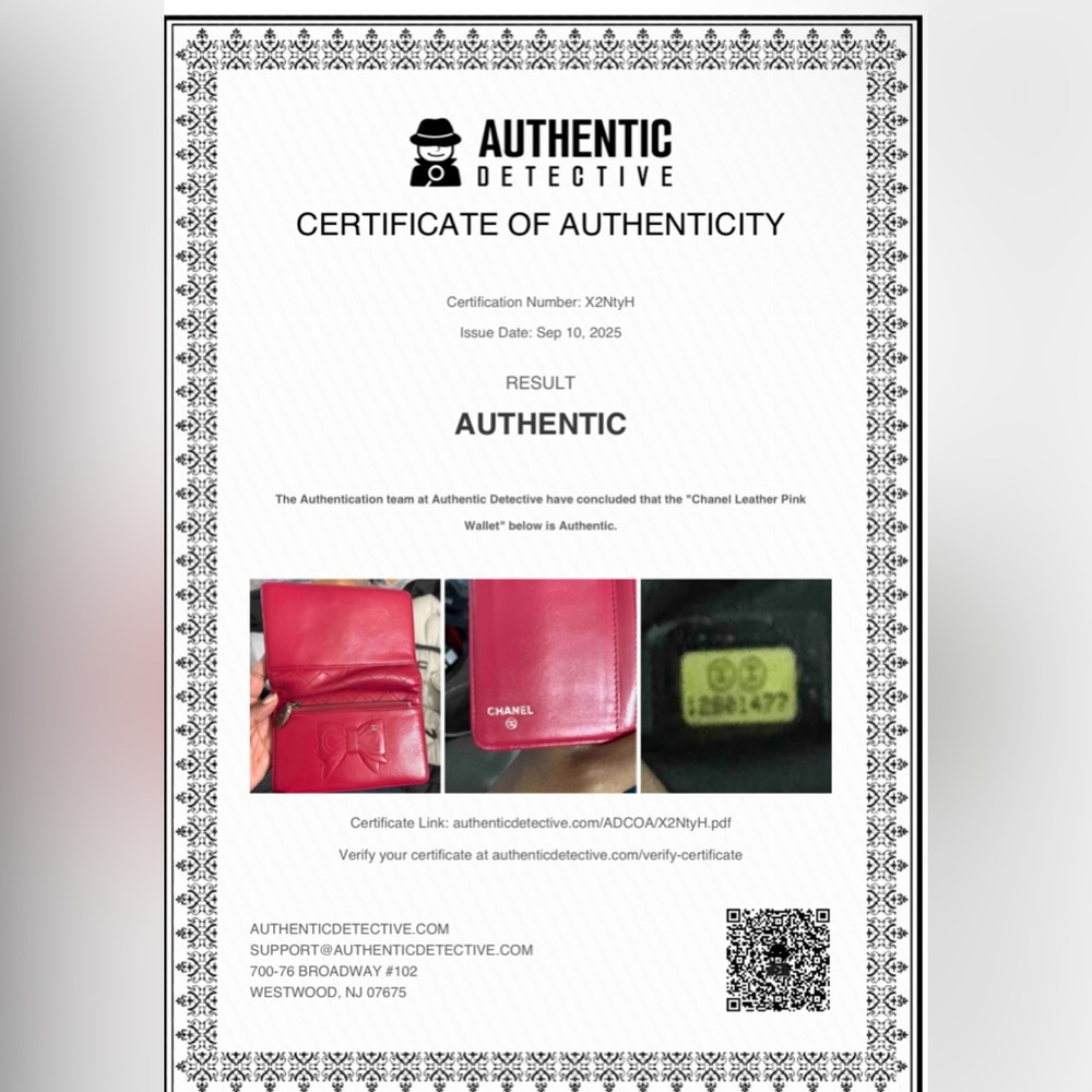 Chanel Pink Bow-Accent Long Wallet - Picture 4 of 17
